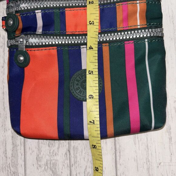 Womens Small Striped Kipling Crossbody Bag EUC - Picture 8 of 8